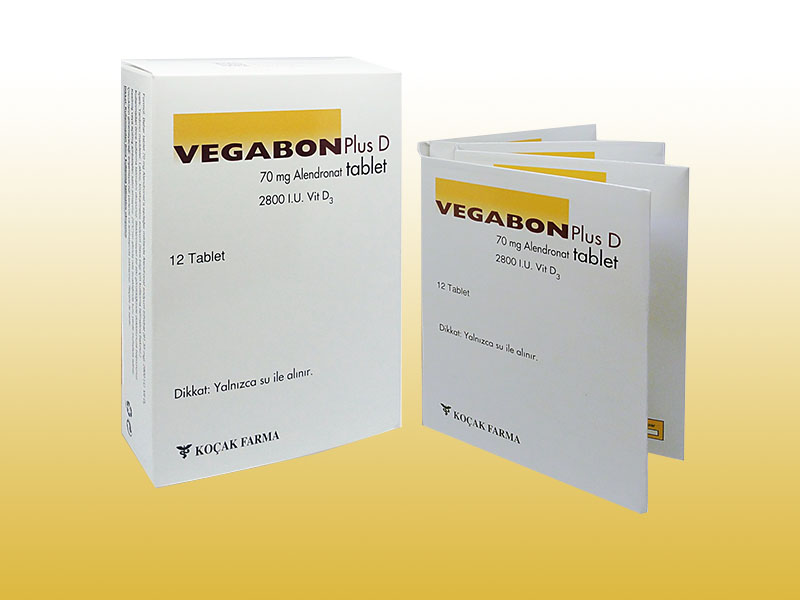 VEGABON PLUS D 70 mg/2800 IU 4 tablet kutusunun resmi