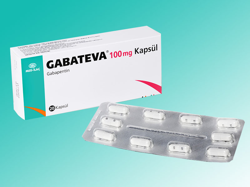 GABATEVA 100 mg 20 kapsül kutusunun resmi