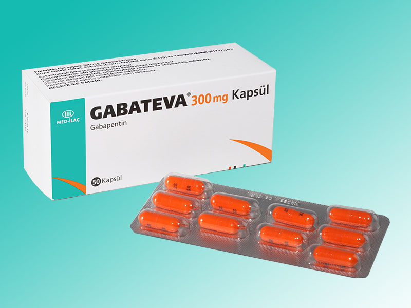 GABATEVA 300 mg 50 kapsül kutusunun resmi
