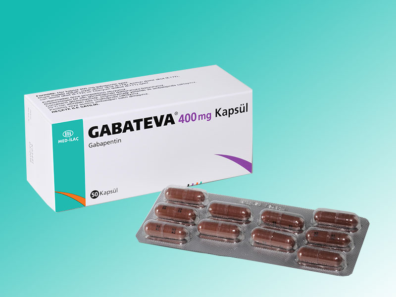 GABATEVA 400 mg 50 kapsül kutusunun resmi