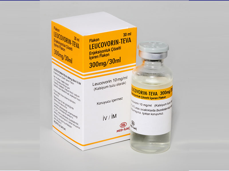 LEUCOVORIN-TEVA 300 mg/30 ml 1 flakon kutusunun resmi