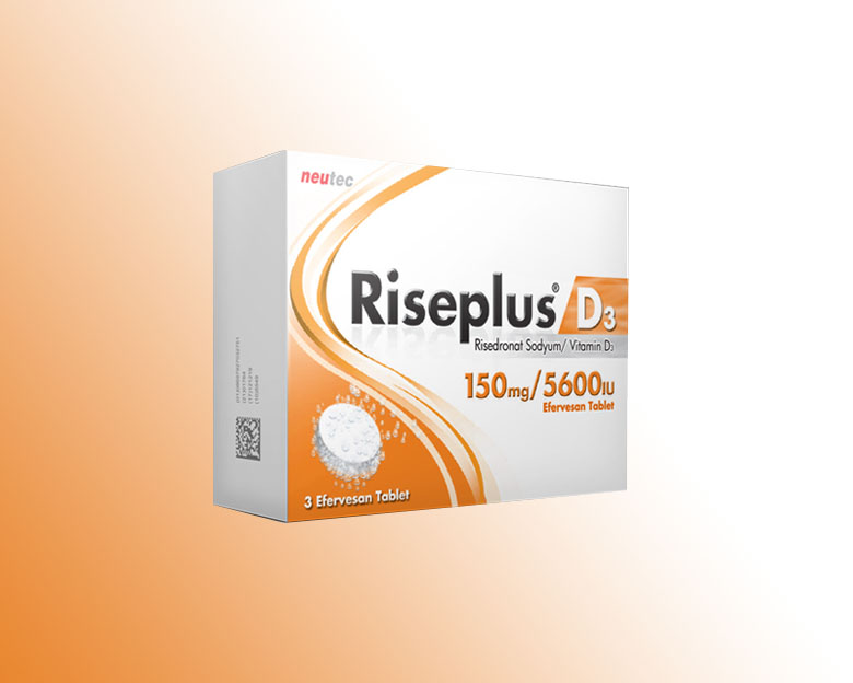 RİSEPLUS D3 150 mg/5600 IU 3 efervesan tablet kutusunun resmi