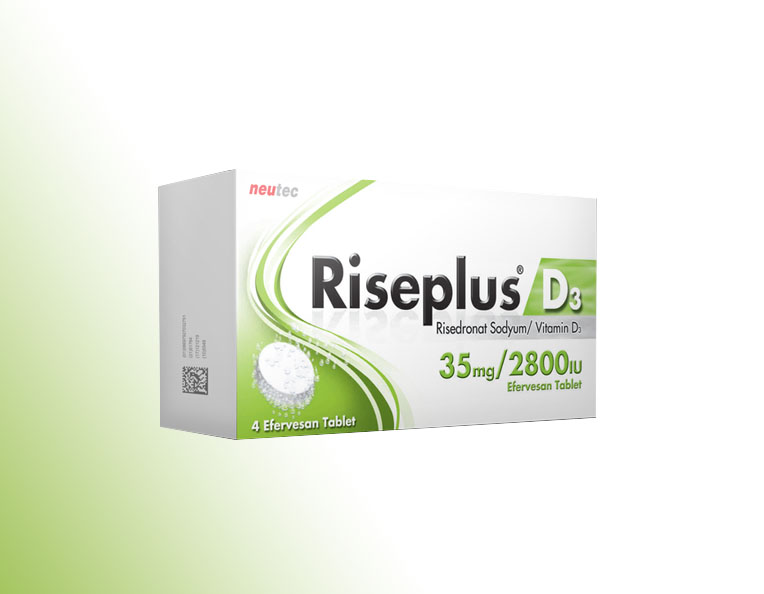 RİSEPLUS D3 35 mg/2800 IU 4 efervesan tablet  kutusunun resmi