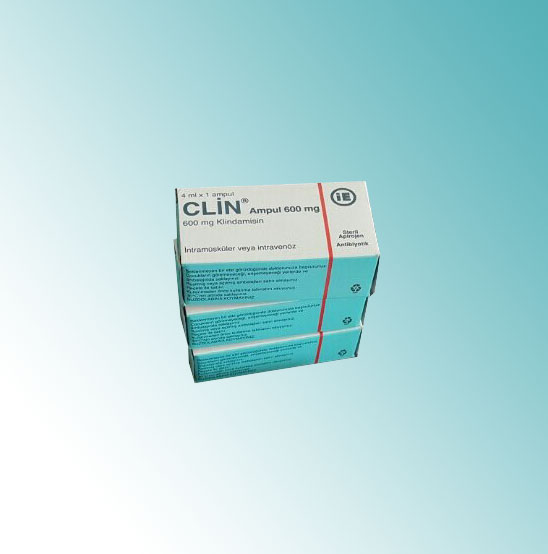 CLIN 600 mg 1 ampul kutusunun resmi