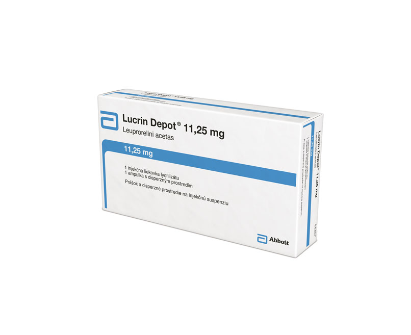 LUCRİN DEPOT 3 AY IM/SC 11.25 mg kullanıma hazır toz ve çözücü içeren çift bölmeli enjektör kutusunun resmi