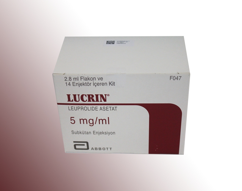 LUCRİN enjektabl çözelti 5 mg/ml 2.8 ml flakon kutusunun resmi