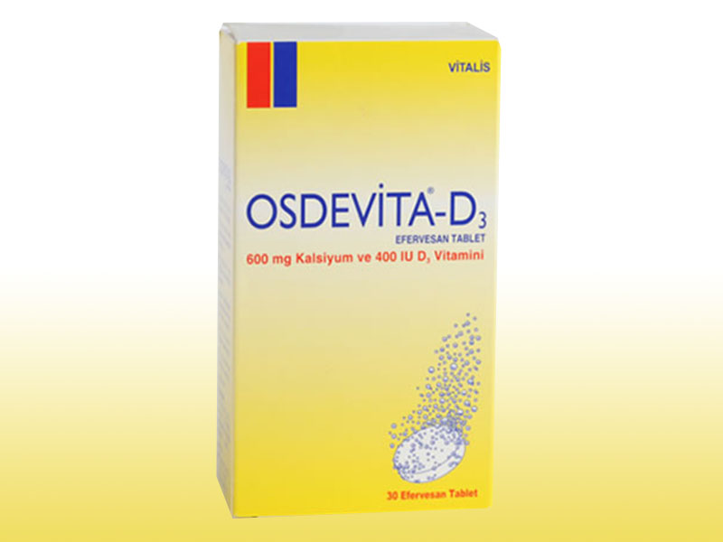 OSDEVITA-D3 30 efervesan tablet kutusunun resmi