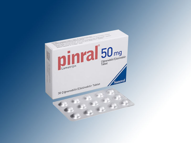 PINRAL 50 mg 30 çiğnenebilir/çözünebilir tablet kutusunun resmi