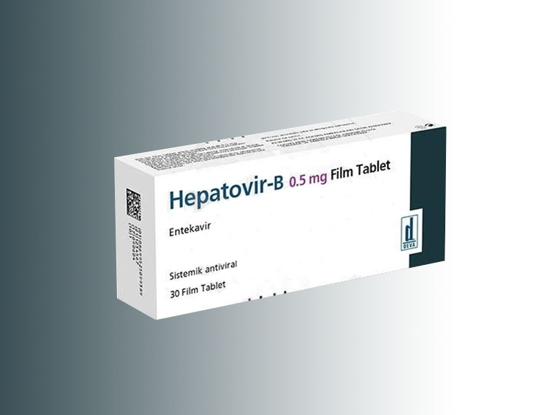 HEPATOVIR-B 0.5 mg 30 film tablet kutusunun resmi