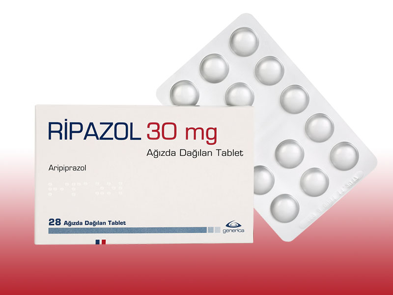 RIPAZOL 30 mg ağızda dağılan 28 tablet kutusunun resmi