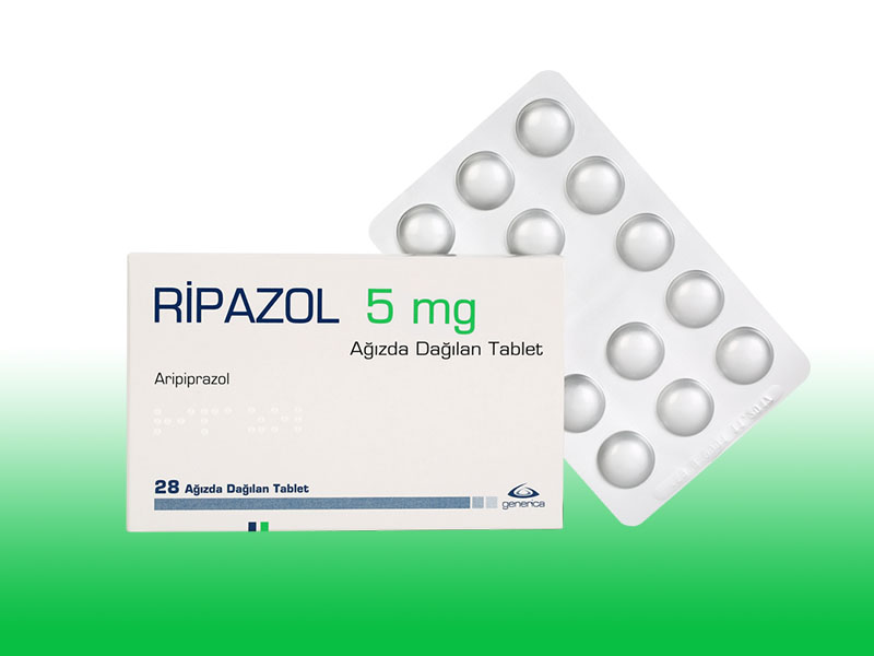 RIPAZOL 5 mg ağızda dağılan 28 tablet kutusunun resmi
