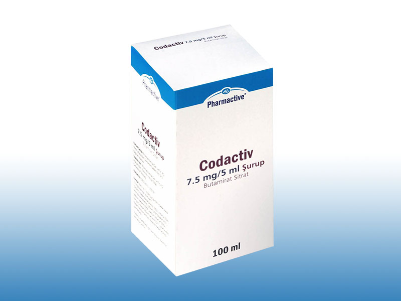 CODACTIV 7.5 mg/5 ml şurup 100 ml kutusunun resmi