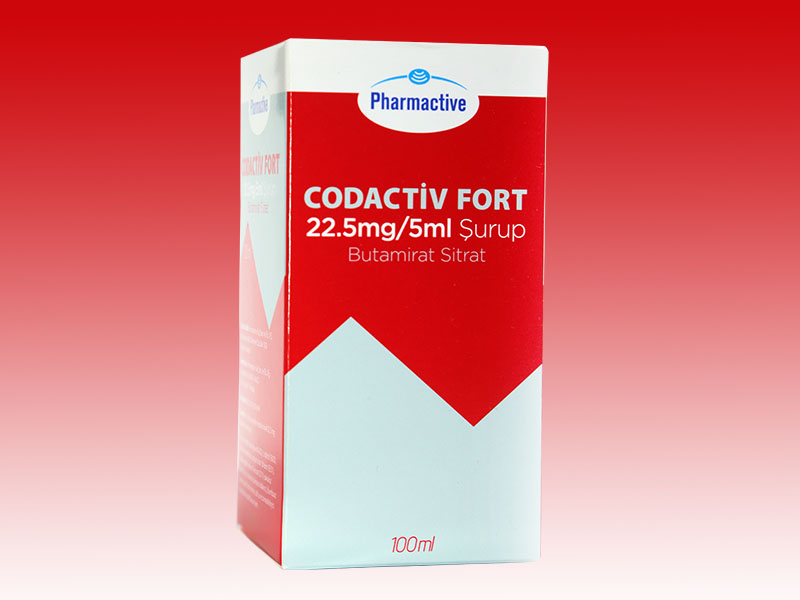CODACTIV FORT 22.5 mg/ 5 ml şurup 100 ml kutusunun resmi