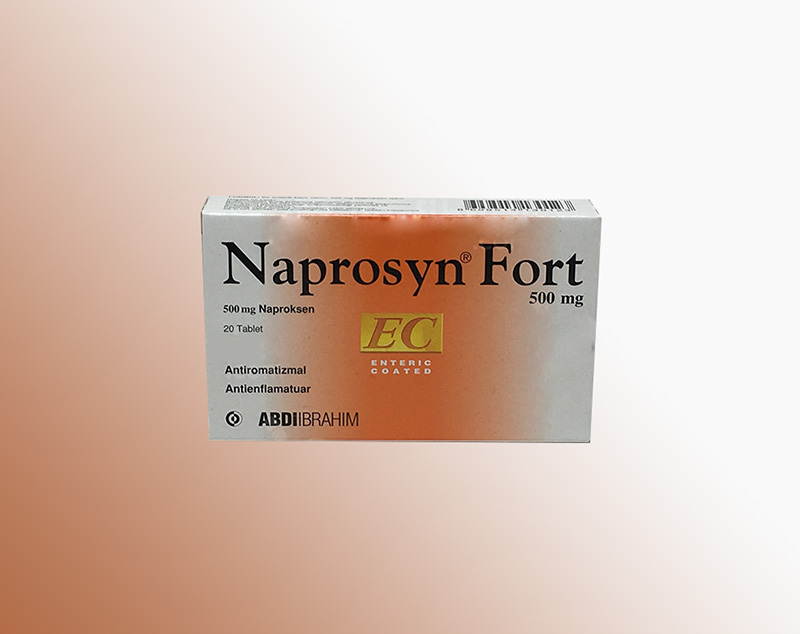 NAPROSYN EC FORT 500 mg 20 tablet kutusunun resmi