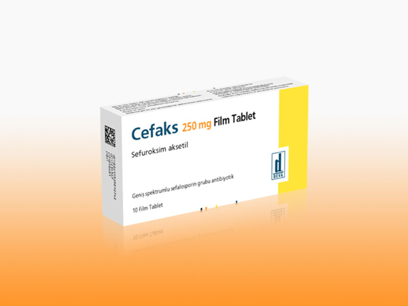 CEFAKS 250 mg 10 film tablet kutusunun resmi