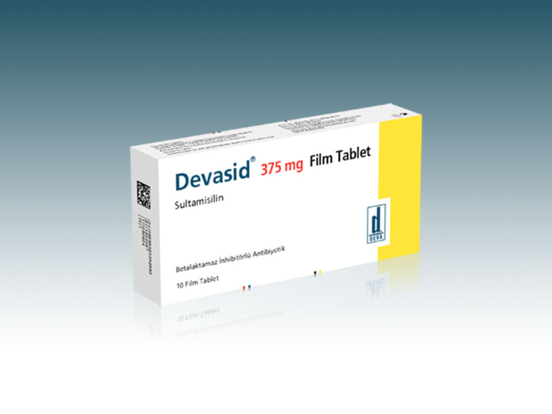 DEVASID 375 mg 10 film tablet kutusunun resmi