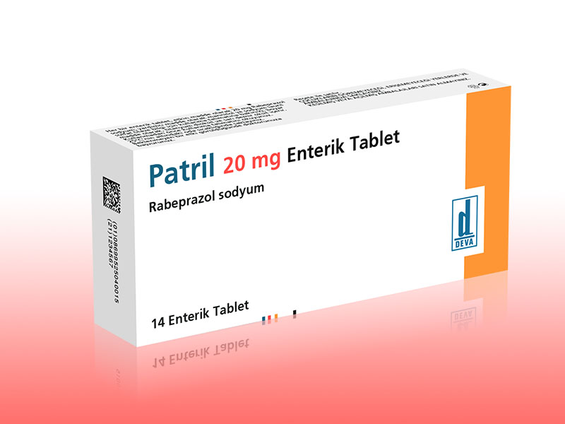 PATRIL 20 mg 14 enterik tablet kutusunun resmi