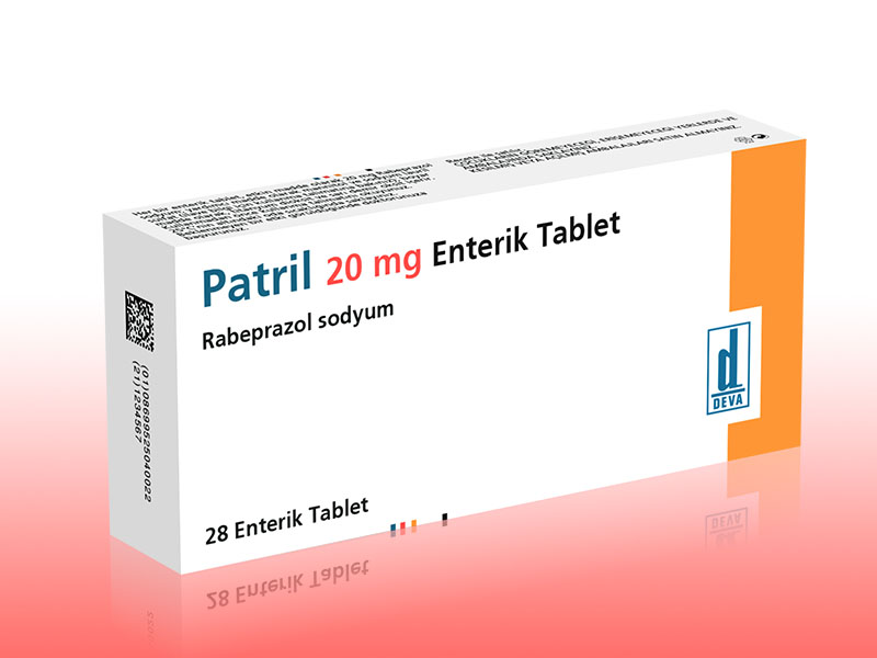 PATRIL 20 mg 28 enterik tablet kutusunun resmi