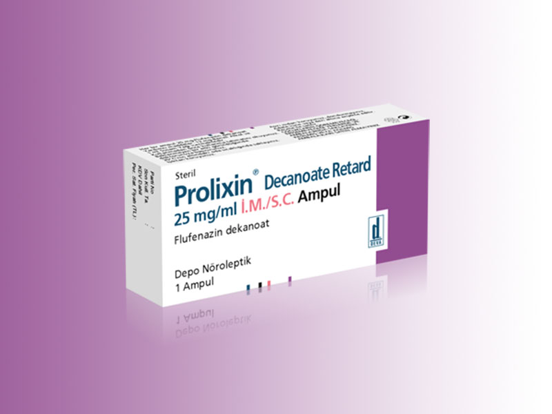 PROLIXIN DECONATE retard 25 mg 1 ampül kutusunun resmi